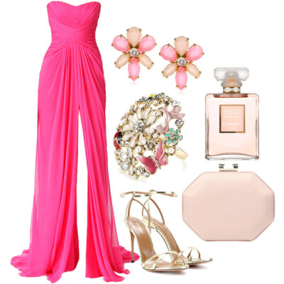 A fashion look from April 2014 featuring Aquazzura sandals, Ann Taylor clutches and Accessorize rings. Browse and shop related looks.