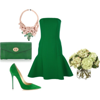 A fashion look from April 2014 featuring Lanvin dresses, Jimmy Choo pumps and Accessorize wallets. Browse and shop related looks.