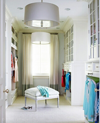 衣帽间的百叶窗设计的隐私，和私密性比较好⊙_⊙