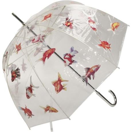 代购美国专柜galleria伞 Goldfish Manual Open Stick Umbrella