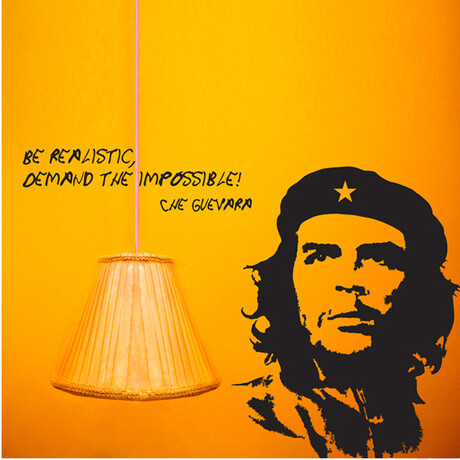 che guevara 红五角星切格瓦拉著名英雄人物贴纸背景墙 雅风墙贴