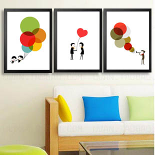 balloon man 现代客厅沙发餐厅装饰画挂画壁画墙画 优凡画品