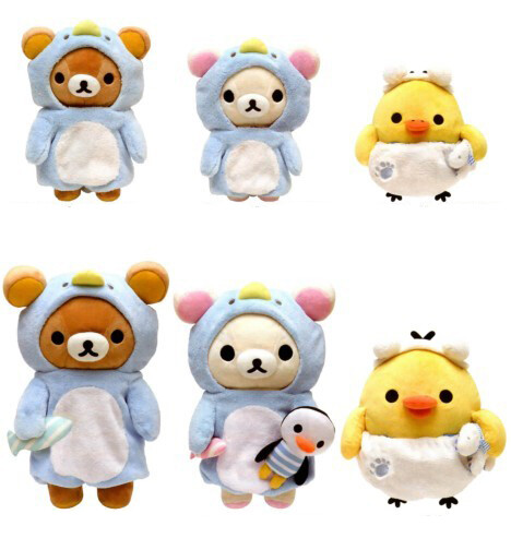 日本正品 轻松熊 Rilakkuma 鼻孔鸡 2014新款北极熊企鹅 毛绒公仔