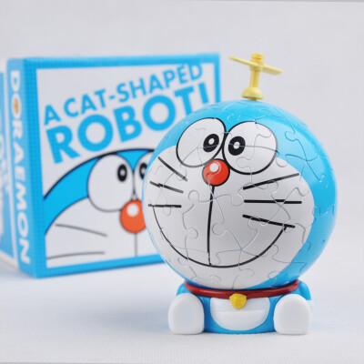 包邮正品 日本正版叮当哆啦a梦3D立体拼图 机器猫公仔摆设摆件