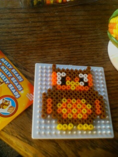 Owl hama perler beads