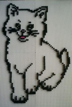 Cat hama perler beads