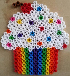 Cupcake perler beads by Morgan H. - Perler® | Gallery