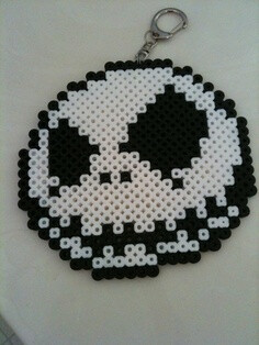 Jack Skellington Perler Bead Keychain