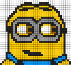 Despicable Me Minion perler bead pattern