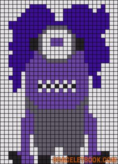 Despicable Me Evil Minion perler bead pattern