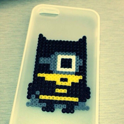 Minion Batman perler beads by shineyee427