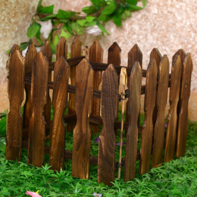 炭化木围栏园艺用品家居装饰 室外庭院木栅栏篱笆 栏杆护栏