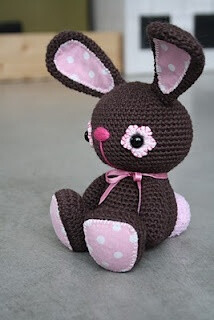 black bunny -  cutest crochet animals on this blog