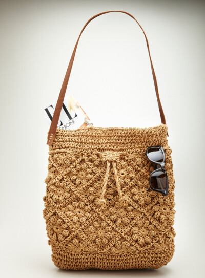 CROCHET DRAWSTRING HOBO