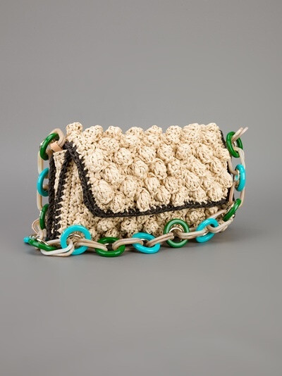 M MISSONI knitted clutch