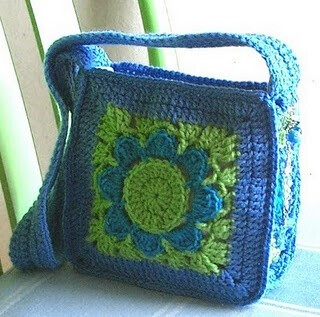 love big granny bag in blue