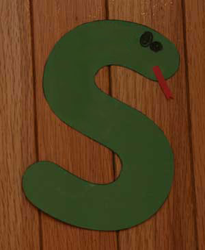 letter s snake craft