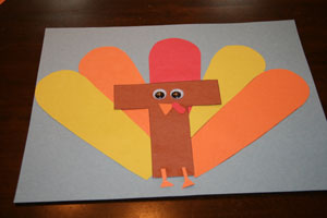 letter t turkey craft