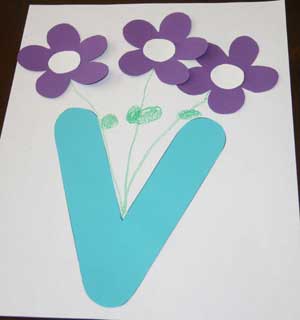 v alphabet craft