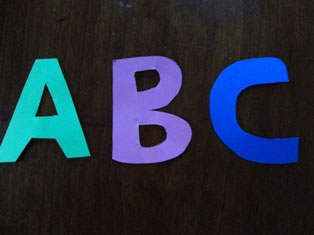 alphabet letters craft