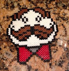 Pringles Man perler beads by KrystalsPerler