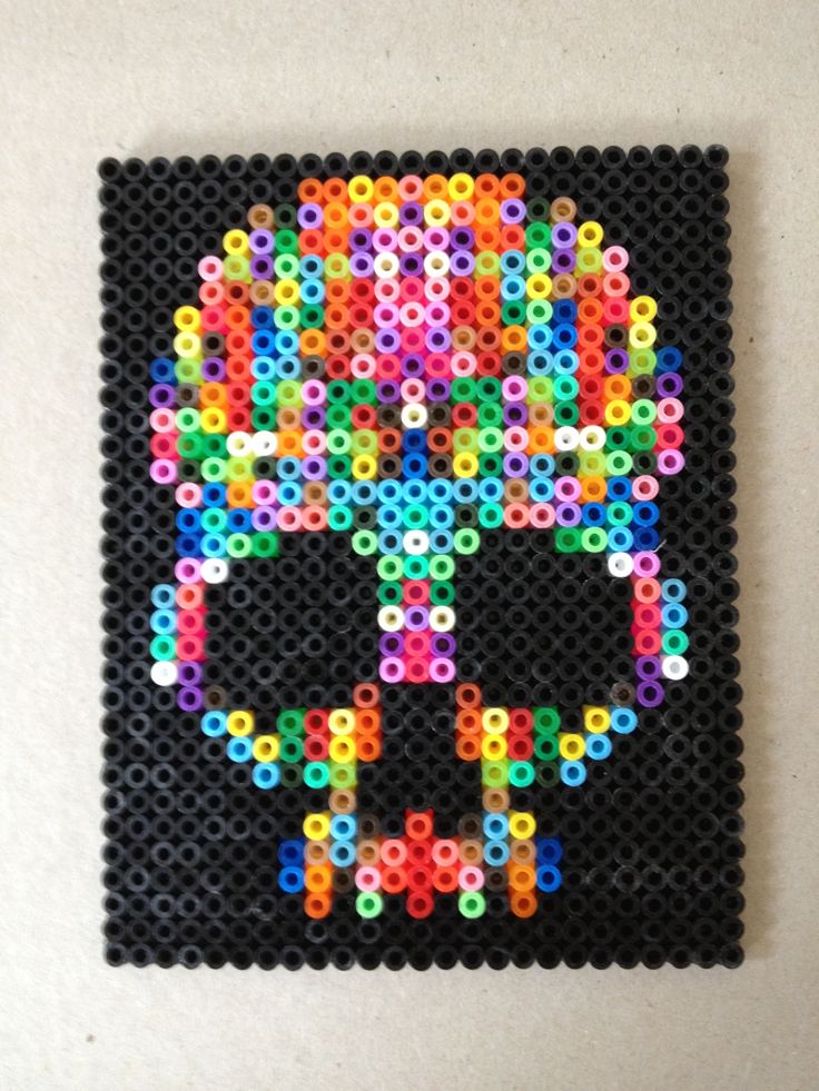 Skull, hama beads