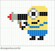 Despicable Me Minion perler bead pattern