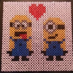 Despicable Me Minions perler beads by hakakje