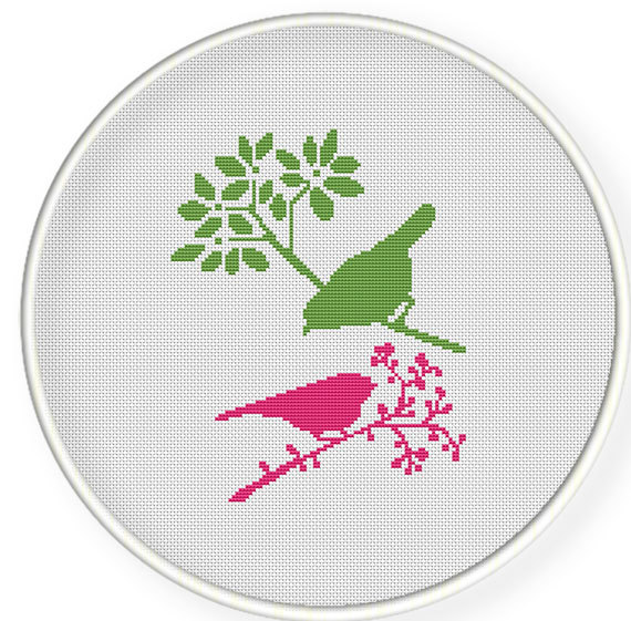 Instant Download,Free shipping,Cross stitch pattern, Cross-Stitch PDF, pattern design ,birds pattern,zxxc0278