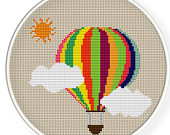 Instant download,free shipping,Cross stitch pattern, Cross-StitchPDF, pattern design ,balloon ,zxxc0180