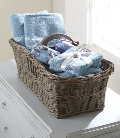 Your guests will love... extra towels and soaps; set them out in a pretty basket.