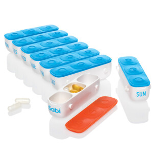 Sabi美国爱彼依拆卸组合一周药盒药品收纳盒不含BPA母亲礼物