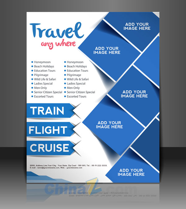 创意宣传单封面设计矢量矢量下载