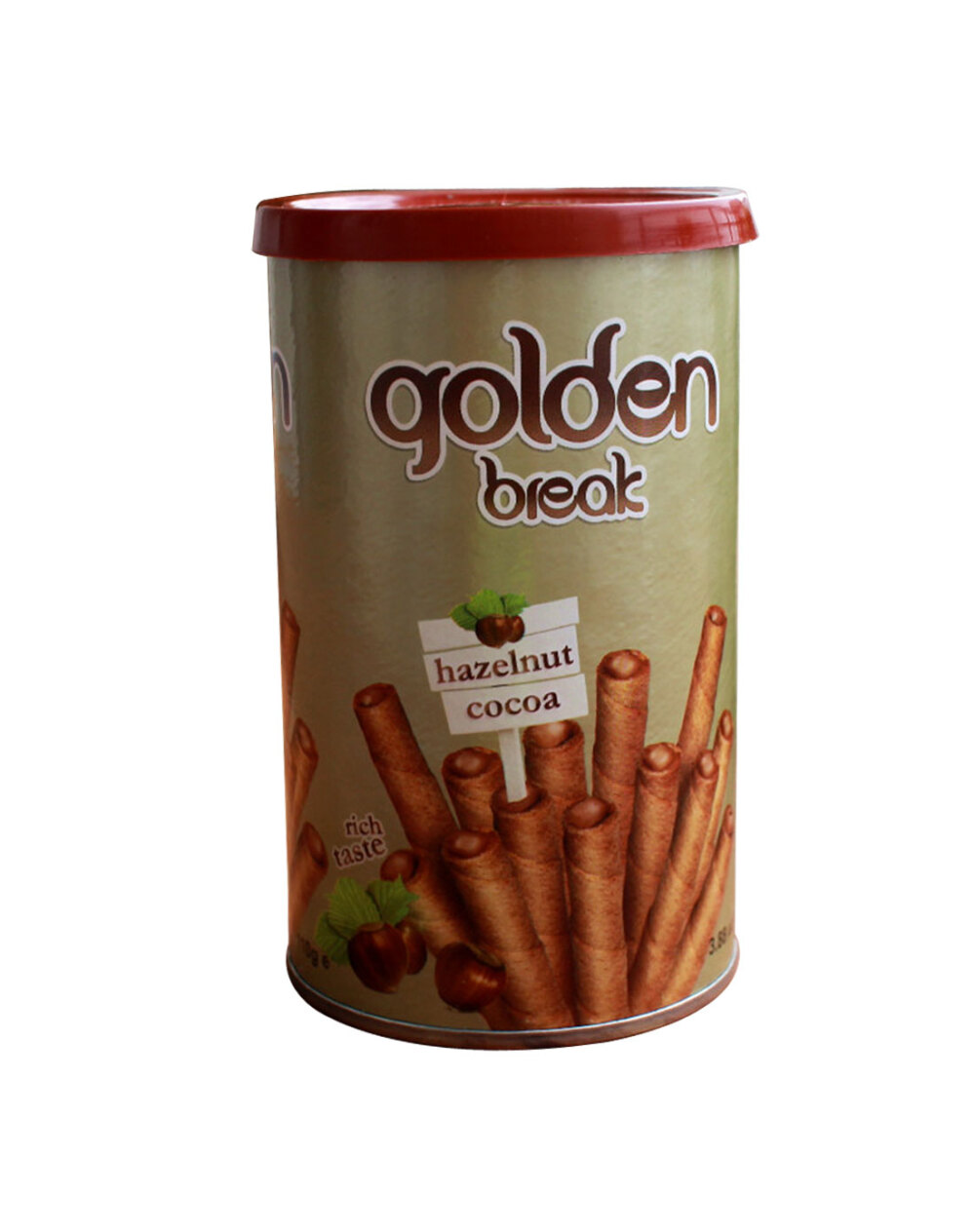 希腊进口咯噔脆牌卡布奇诺味威化卷g饼干进口零食糕点