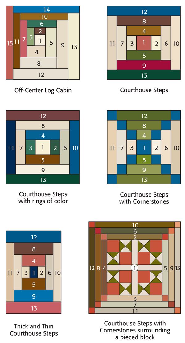 Log Cabin Blocks