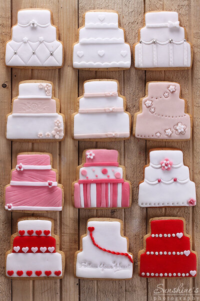 Wedding cake cookies