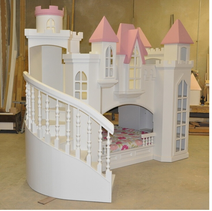 Princess castle bed. I wonder if I could make this myself