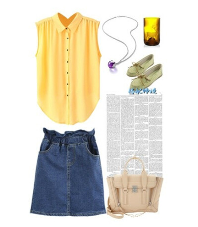 款式搭配丨衬衫+牛仔裙