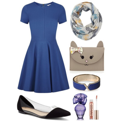 A fashion look from April 2014 featuring Diane Von Furstenberg dresses, Victoria's Secret flats and Accessorize bags. Browse and shop related looks.