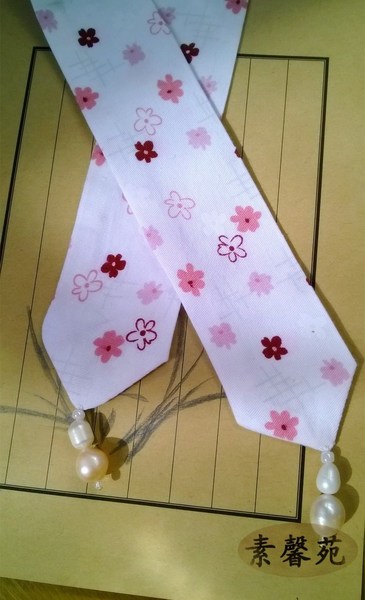 【素馨苑出品】汉服配饰之发带--飞絮