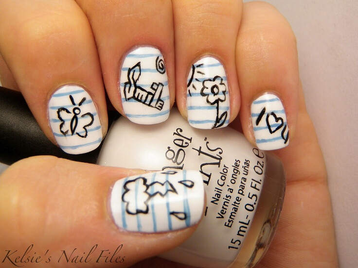 Binder paper nails...so cool!