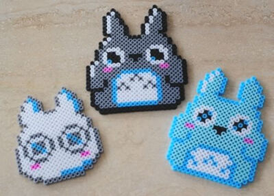 Totoro hama perler beads