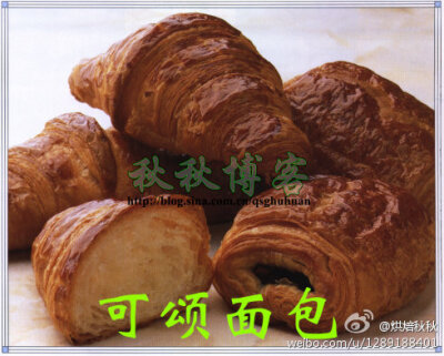 可颂面包（Croissant） 可颂是法语Croissant的音译，在法语里Croissant是新月的意思。可颂面包的来历有诸多说法，但是最准确的是奥地利公主“玛丽·安托瓦内特”嫁到法国时，随行的面包师将奥地利原有的像牛角形…