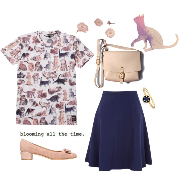 A fashion look from January 2014 featuring Carven skirts and Salvatore Ferragamo pumps. Browse and shop related looks.