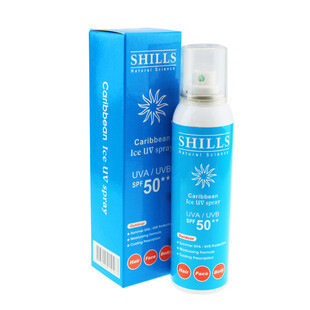 小蛮推荐 SHILLS很耐晒美白冰镇防晒喷雾SPF50 70ml 保湿防水清爽