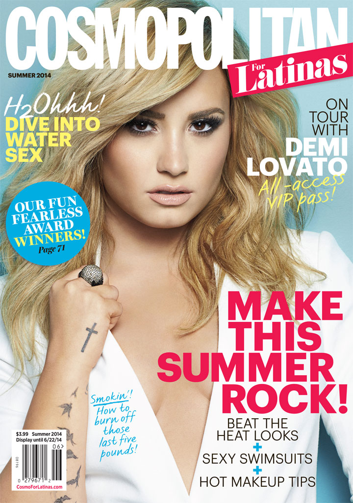 【女星杂志封面】Demi Lovato 即 黛米·洛瓦托：My June cover of Cosmo for Latinas is out now!!!!--There’s More to Life Than “Getting Shit-Faced”。曦