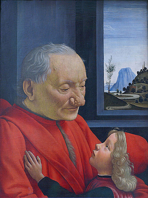 老人及孫 An Old Man and His Grandson作 者：吉爾蘭達 Ghirlandaio Domenico館 藏 處：法國巴黎市羅浮宮博物館 Louvre Museum, Paris