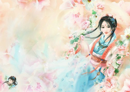 血染江山的画 ，怎敌你眉间， 一点朱砂， 覆了天下也罢 ，始终不过， 一场繁华。