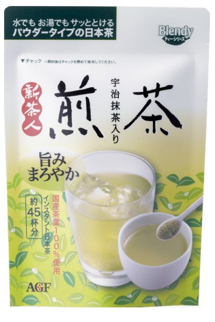 日本原装进口AGF新茶人煎茶宇治抹茶冲饮粉杯量美肤抗氧化