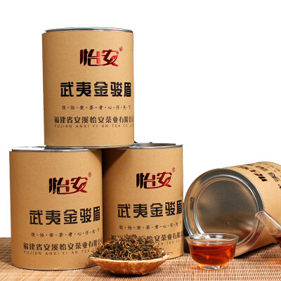 买一送三 金骏眉顶级 红茶礼盒装高档 金俊眉桐木关 怡安特级茶叶